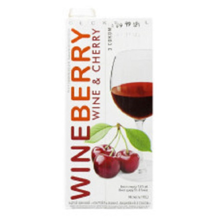 Напиток винный WineBerry Вишня красный 7,8% 1л slide 1