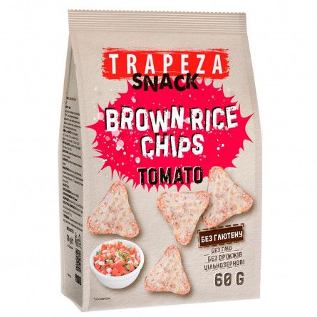 Чіпси Trapeza рисові зі смаком томата 60г slide 1