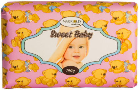 Мыло Marigold natural Sweet Baby твердое туалетное 150г slide 1