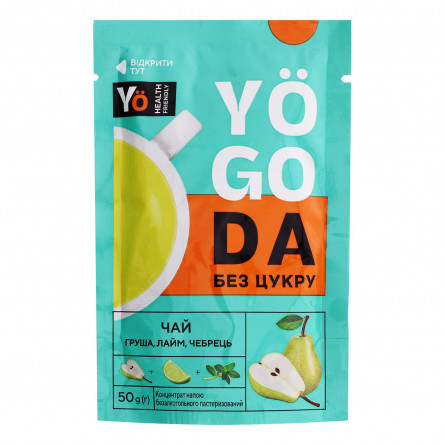 Чай-концентрат Yogoda груша, лайм, чебрець 50г
