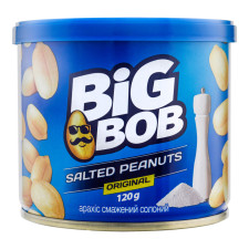 Арахіс Big Bob смажений солоний з/б 120г mini slide 1
