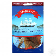 Янтарна Морские сушено-солена з перцем 18г mini slide 1