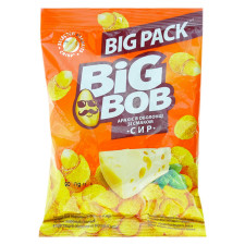 Арахіс Big Bob смажений солоний в хрусткій оболонці зі смаком Сир 90г mini slide 1