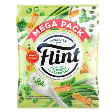 Сухарики Flint пшенично-житні зі смаком сметани із зеленню 110г mini slide 1