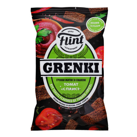 Грінки Flint Grenki житні зі смаком томату Спайсі 65г