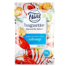 Сухарики Flint Baguette пшеничные со вкусом лобстера 60г mini slide 1