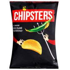 Чіпси Chipsters зі смаком пекельний халапеньо 130г mini slide 1