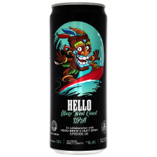 Пиво Mikki Brew Hello Hazy West Coast IPA світле нефільтроване 6,4% 0,33л mini slide 1