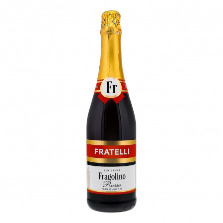 Вино ігристе Fratelli Fragolino Rosso червоне напівсолодке 6-6,9% 0,75л slide 1
