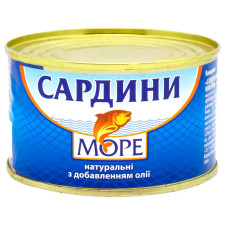 Сардина Море натуральна з додаванням олії 230г mini slide 1