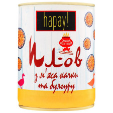 Плов hapay! з м’яса качки та булгуру 340г mini slide 1