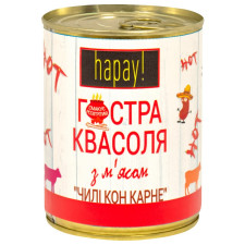 Квасоля hapay! Чилі Кон Карне гостра з м’ясом 340г mini slide 1