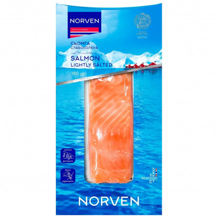 Сьомга Norven філе-шматок слабосолена 180г slide 1