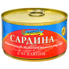 Сардина Морська Протока Ексклюзив обсмажена в томатному соусі 240г mini slide 1