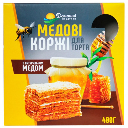 Коржи для торта Домашние продукты Медовые 400г slide 1