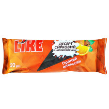 Десерт сирний Like Black з наповнювачем пряний апельсин 50г mini slide 1