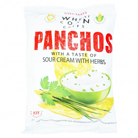 Чіпси Panchos зі смаком сметани та зелені 82г slide 1