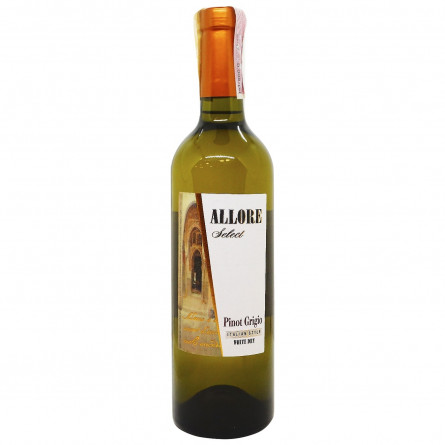 Вино Allore Select Pinot Grigio белое сухое 9,5-14% 0,75л slide 1