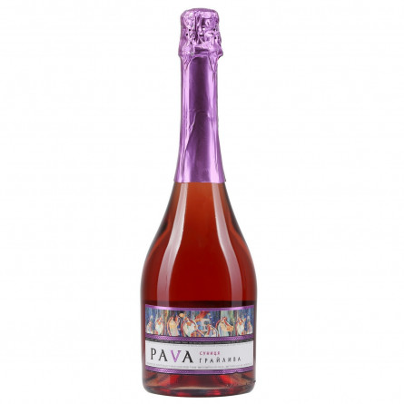 Вино игристое Pava Игривая Земляника розовое полусладкое 9-13% 0,75л slide 1