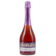 Вино игристое Pava Игривая Земляника розовое полусладкое 9-13% 0,75л mini slide 1