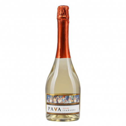 Вино газированное Pava ГрайливаПерсик белое полусладкое 9-13% 0,75л