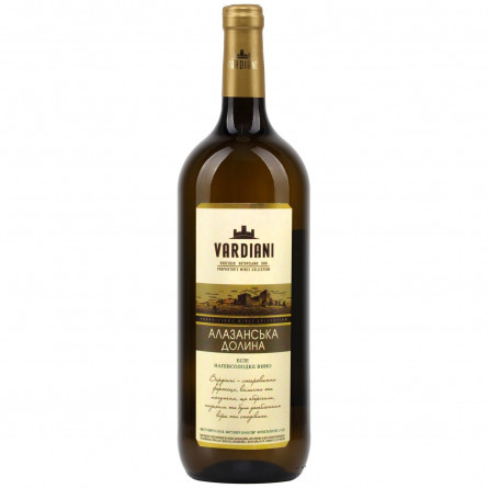 Вино Вардіані Алазанська Долина біле напівсолодке 9-13% 1,5л