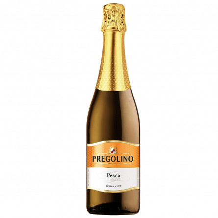 Напій винний Pregolino Pesca напівсолодкий білий 5-8,5% 0,75л