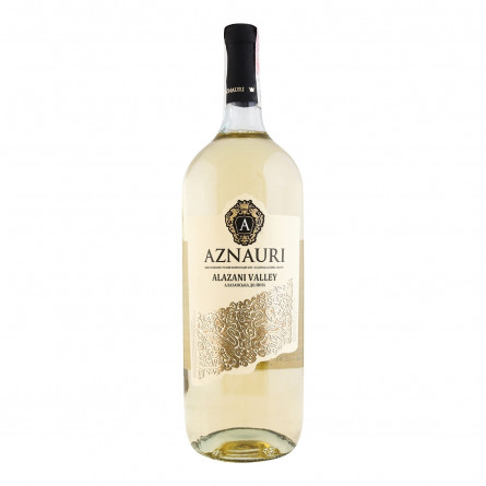 Вино Aznauri Алазанская долина белое полусладкое 9-13% 1,5л