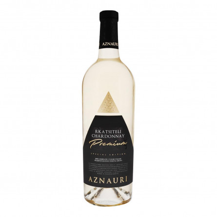 Вино Aznauri Rkatsiteli Chardonnay біле сухе 9.5-14% 0,75л
