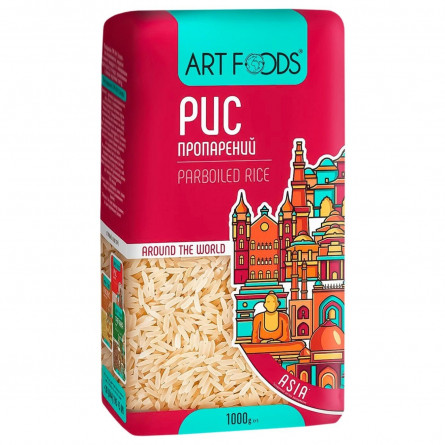 Рис Art Foods длиннозерный пропаренный 1кг slide 1