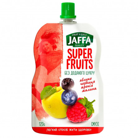 Смузі Jaffa Super Fruits з перетертих яблук, чорниці, аронії та малини 120г