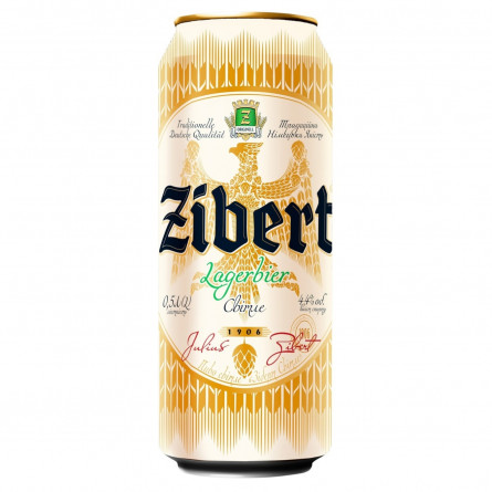 Пиво Zibert світле 4,4% 0,5л slide 1