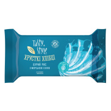 Хлібці Tasty Style бурий рис з морською сіллю 50г mini slide 1