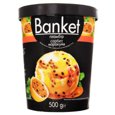 Морозиво Banket пломбір та сорбет із маракуї 500г mini slide 1