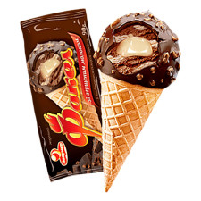 Мороженое Ласунка Факел с шоколадным соусом 100г mini slide 1