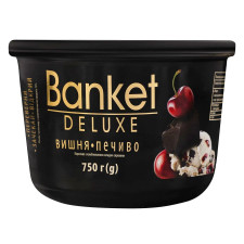 Мороженое Ласунка Banket Deluxe вишня и печенье 750г mini slide 1