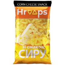 Снеки кукурудзяні Hroops зі смаком сиру 140г mini slide 1