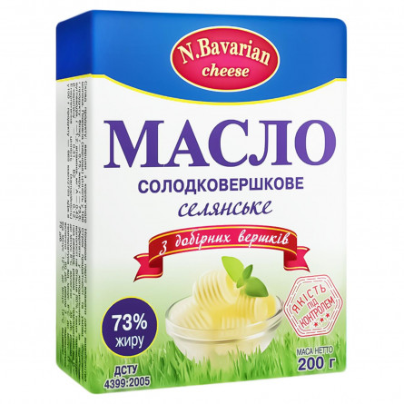Масло N.Bavarian Cheese Селянське 73% 200г