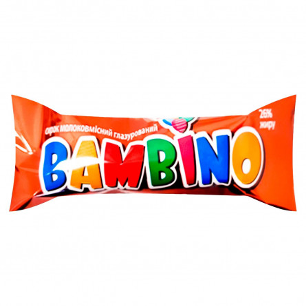 Сирок Bambino молоковмісний глазурований з какао 26% 36г slide 1