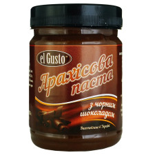 Паста арахісова El Gusto з чорним шоколадом 270г mini slide 1