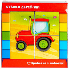 Кубики Vladi Toys Транспорт укр mini slide 1