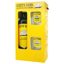 Набір віскі Cutty Sark 40% 0,7л + 2 склянки у коробці mini slide 1