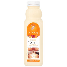 Бифидойогурт Zinka из козьего молока со вкусом персика и маракуйи 2,8% 510г mini slide 1