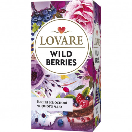 Чай чорний Lovare Дикі ягоди в пакетиках 24шт*1,5г slide 1