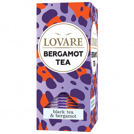 Чай чорний Lovare Bergamot кенійський з ароматом бергамоту та мандарину 24шт х 2г slide 1