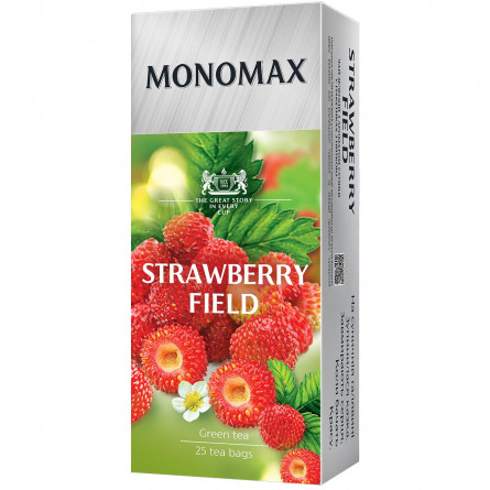 Чай зеленый Мономах с земляникой пакетированный 25шт 37,5г slide 1