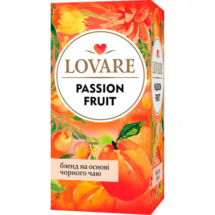 Чай чорний Lovare Passion fruit 24шт*2г slide 1
