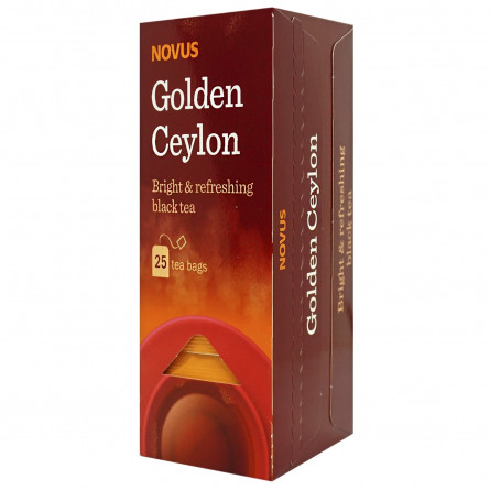 Чай чорний Novus Golden Ceylon байховий 25шт 1,5г slide 1