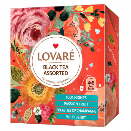 Чай Lovare Assorted чорний 32х2г slide 1