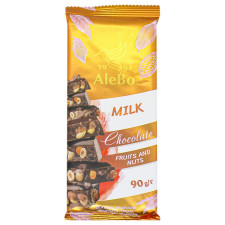 Шоколад Alebo молочний Фрукти та горіх 90г mini slide 1
